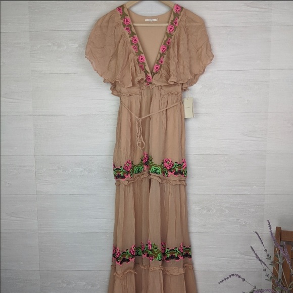 NWT Tularosa Coraline Embroidered Colorful Dress - Picture 3 of 7